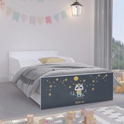 Тъмно креватче с нощно небе 180 х 90 см