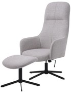 Светлосиво въртящо се релаксиращо кресло Manning – Unique Furniture