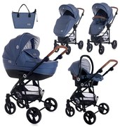 Комбинирана бебешка количка CRYSTA 3в1 LORELLI - DENIM Blue