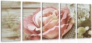 картини от 5 части – Елегантни винтидж рози