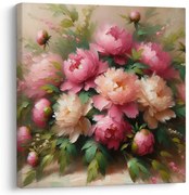 Картина на платно – Разцъфнали божури