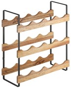 Дървена стойка за 12 броя бутилки вино York – Metaltex