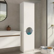Verga TopMebel меламинов многофункционален шкаф в бял цвят 45x40x180см.