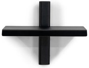 Черен метален стенен рафт 28 cm Hola – Spinder Design
