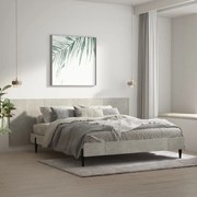 811056 vidaXL Стенна табла за легло бетонно сив 240x1,5x80 см инженерно дърво