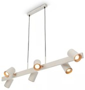 Briloner 4058064 - Висящ полилей на кабел ERA 6xGU10/10W/230V кремав