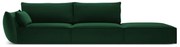 Тъмнозелен кадифен диван ляв ъгъл 264 cm Vanda – Mazzini Sofas