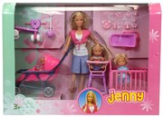 Simba - Еви Лав - Стефи с 3 бебета - 29см