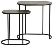 Метални странични масички в комплект от 2 бр. 26x53 cm Bocov – Light &amp; Living