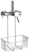 WENKO 23499100 - Поличка за душ MILO 25x36 cm неръждаема стомана/сребрист/прозрачен