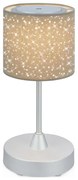 Brilo - LED регулируема презареждаема настолна лампа LOLE LED/3W/5V IP44 сребрис
