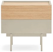 Нощно шкафче в светлосиво и естествен дъб Otto - Teulat