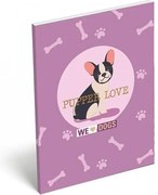 Lizzy Card - Тефтерче А7 We Love Dogs - Pups