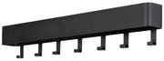 Черна метална стенна закачалка с рафт 72 cm Dax Play – Spinder Design