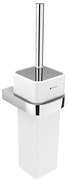 NIMCO NK 30094K-26 - Четка за тоалетна със стенен монтаж NIKAU бял/лъскав хром