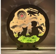 Li-Go 23634/DUB2 - димируема настолна декоративна LED лампа LED/12W/230V 20x22 cm дъб