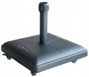 Стойка за чадър 37 кг с колела - Черна