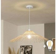 Brilagi - LED полилей на кабел CERIA BOHO 1xE27/40W/230V Ø 100 см бамбук
