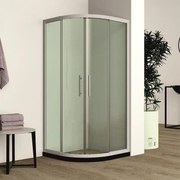 Душ кабина ICS 788 WHITE, 95-105x95-105х2000см, 5мм