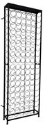 241598 vidaXL Метална стойка за вино, за 108 бутилки
