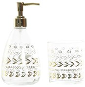 Комплект за Баня DKD Home Decor Кристал ABS Листи Glam (2 pcs)