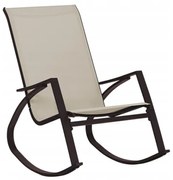 Градински люлеещ се стол в кафяво