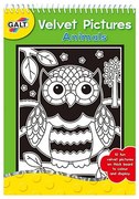 Galt - Книжка за оцветяване от кадифе "Животни"