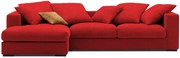 Ъгъл диван Pilo-Customizable-225φ 145β cm.-Red (Star4623)