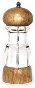 Horecano - Акрилна мелничка за черен пипер/сол с дървено капаче 19см (180998-2)
