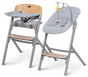 KINDERKRAFT SELECT 3в1 детски стол LIVY Premium дъб + люлка CALMEE