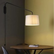 Endon 79380 - Стенна лампа CARLSON 1xE27/40W/230V сив/черен