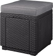 Тъмносива градинска табуретка Cube – Keter
