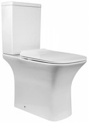 Моноблок ICC 6383P, седалка и капак с плавно затваряне, порцелан, бял, 82x63x36см