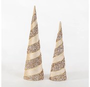 К-кт 2x Коледна декорация 40/50 см дърво