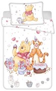 Бяло памучно детско спално бельо 100x135 cm WTP "Birthday party" – Jerry Fabrics