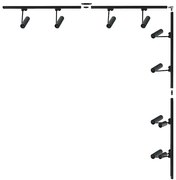 Zuma Line 3586 - Точково осветително тяло за шинна система LISA 8xGU10/35W/230V черно