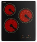 Klarstein Victoria стъклокерамичен плот за готвене, 3 зони, Елегантен, класически, 5000 W, 45 cm