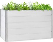 Blumfeldt Nova Grow, градинска леха, 150 x 91 x 100 см, WPC, дървен дизайн, бял