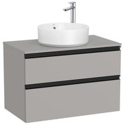 Конзолен шкаф за баня A851501547, с две чекмеджета за умивалник върху плот, 80.5х46х53.7см