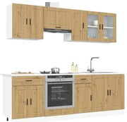 3314850 vidaXL Комплект кухненски шкафове от 8 части Kalmar, инженерно дърво