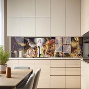 Стъклен гръб за кухня - Ренесансова картина