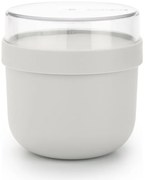 Купa за закуска Brabantia Make&Take 1006298, 500+180 мл, Винтово затваряне, Без BPA, Сив