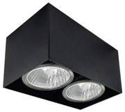 Brosline 1076 - Точково осветително тяло CAGE 2xGU10/10W/230V черно