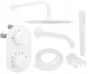 Mexen Kai DR70 вградена вана и душ комплект с душ глава 25 см, бял - 77602DR70251-20