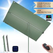 Blumfeldt Bayonne, чадър, 130 x 180 см, полиестер, UV защита 50, соларен LED