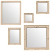 Огледала за стена в комплект от 5 броя в бароков стил - Premier Housewares