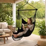 Висящ бразилски фотьойл 2в1 BOHO с възглавници