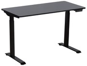 Ергономично бюро с регулиране на височината Carmen CR-119, 73-123 см, До 50 кг, Панел за управление, Дисплей, Памет, Сензор против сблъсък, Черен