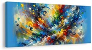 Картина на платно – Динамични цветни потоци