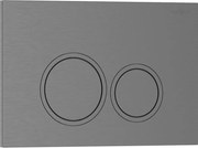 Mexen Tex 01 бутон за промиване, четкан сив графит - 6101-12